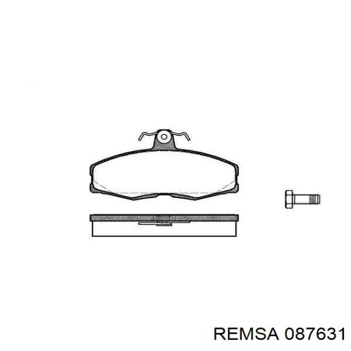 Задні гальмівні колодки 087631 Remsa