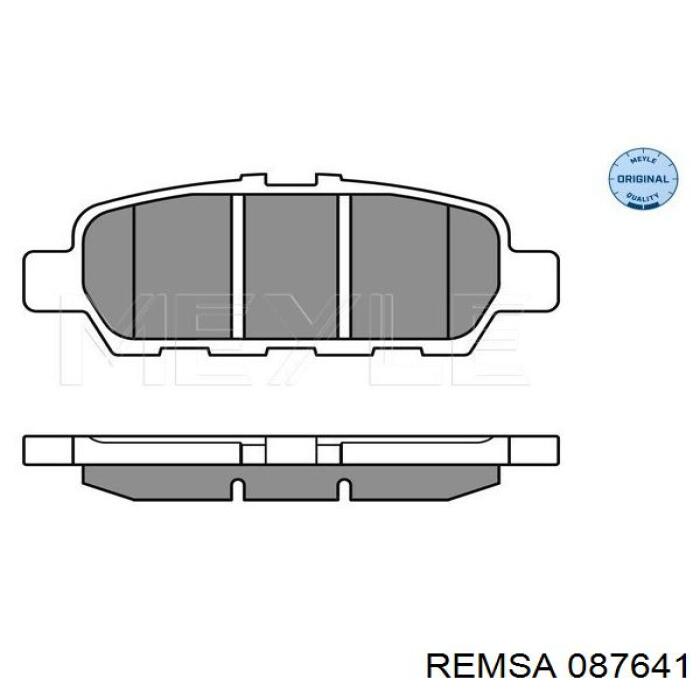 Задні гальмівні колодки Remsa 087641 ціна, від 24.00 USD