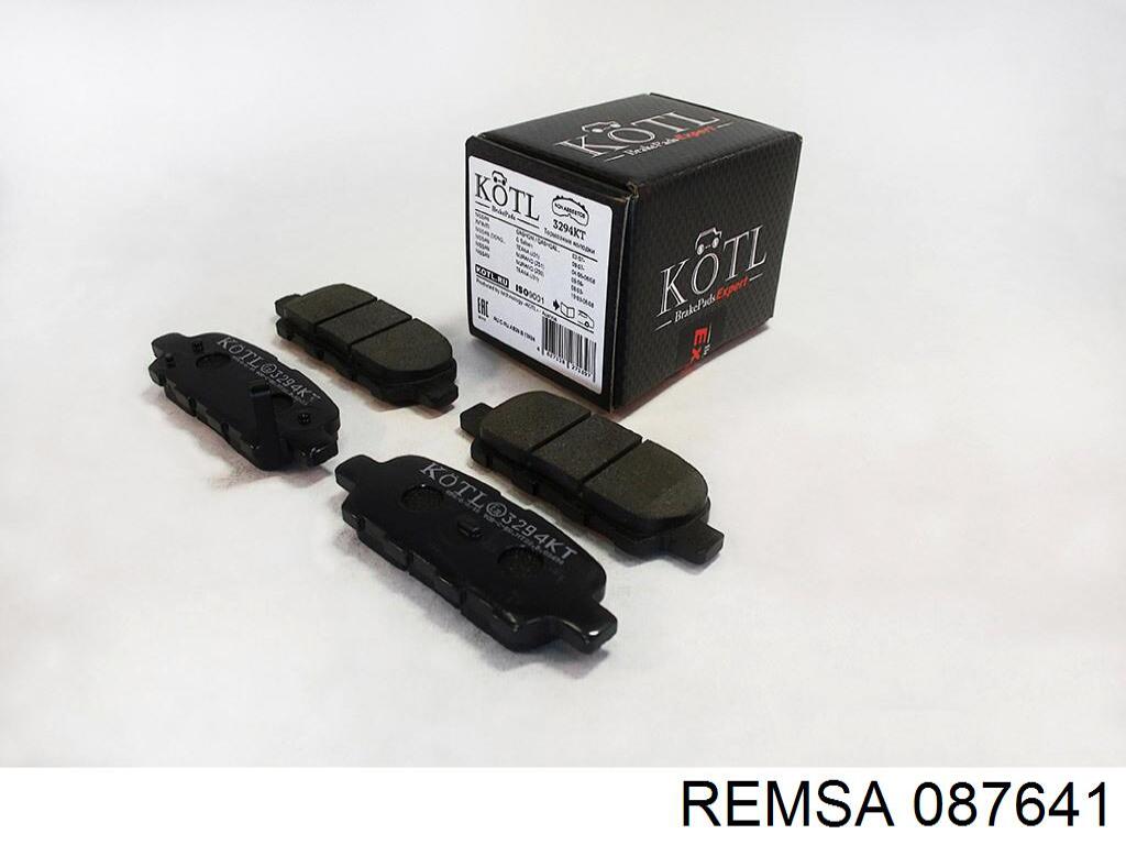 087641 Remsa Колодки гальмівні задні, дискові