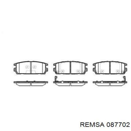 Задні гальмівні колодки Remsa 087702 ціна, від 24.29 USD
