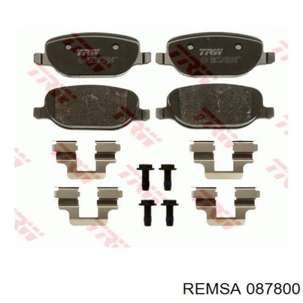 Купити 087800 Remsa Задні колодки