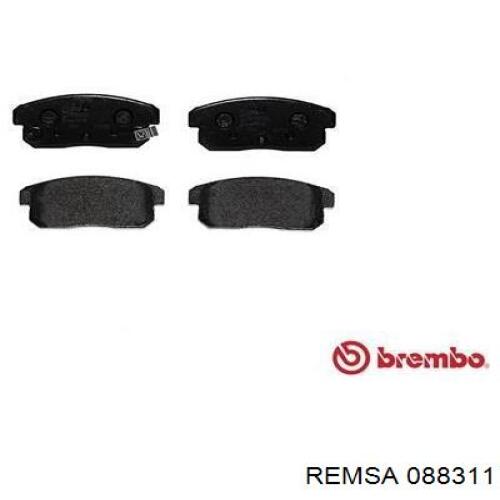 Задні гальмівні колодки 088311 Remsa
