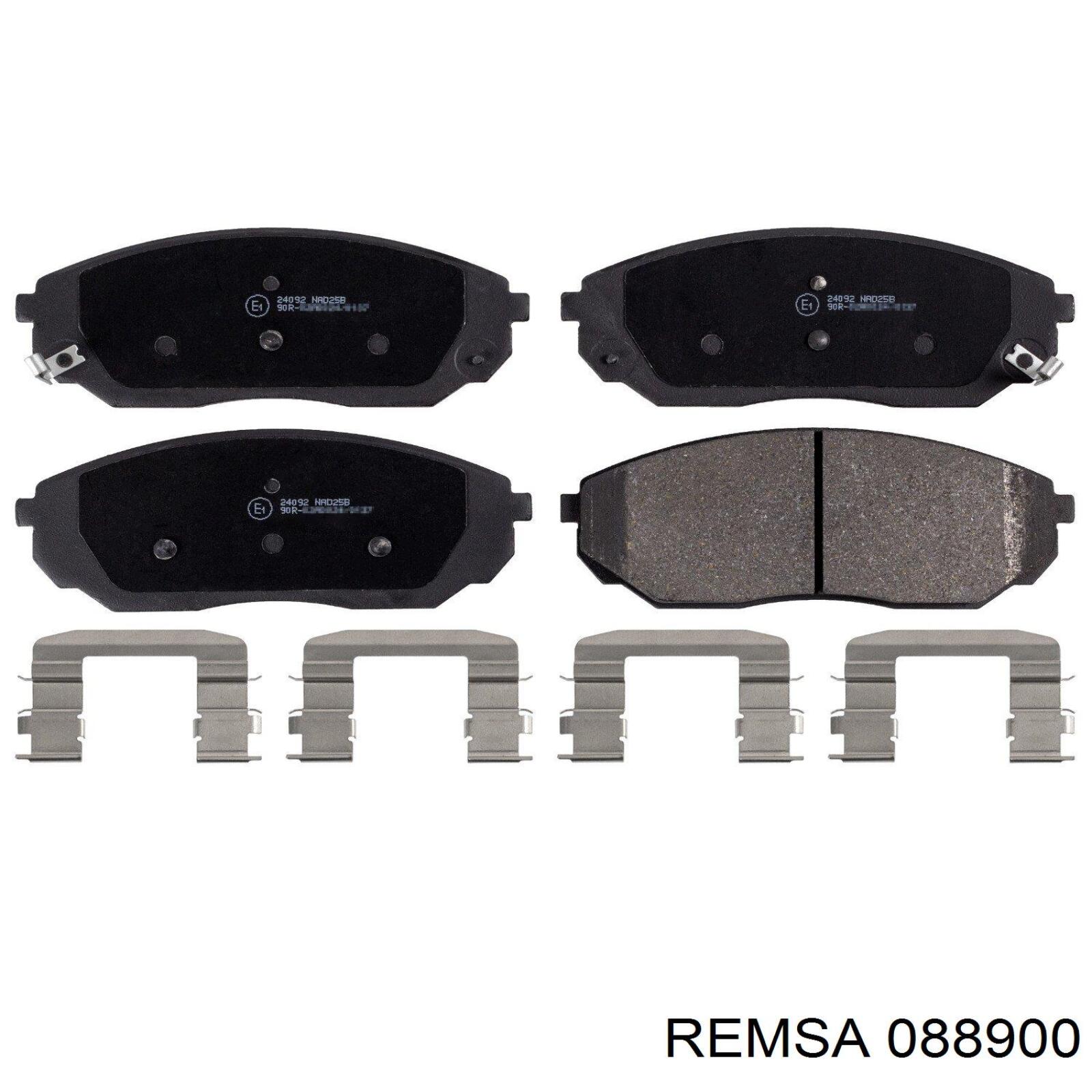 Задні гальмівні колодки Remsa 088900 ціна, від 23.15 USD