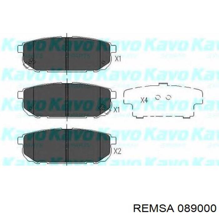 Купити 089000 Remsa Колодки гальмівні передні, дискові