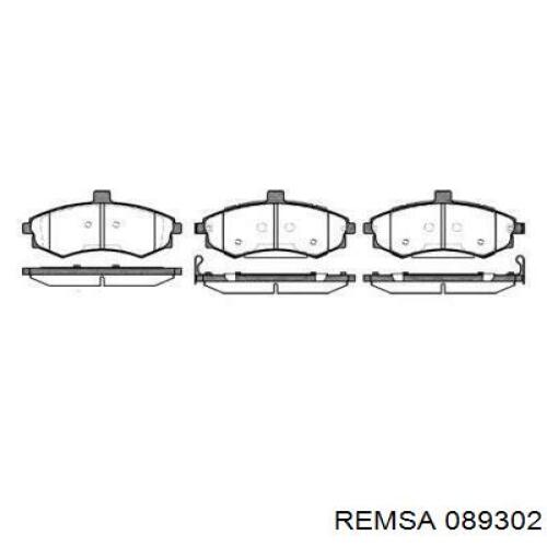 089302 Remsa колодки гальмівні передні, дискові