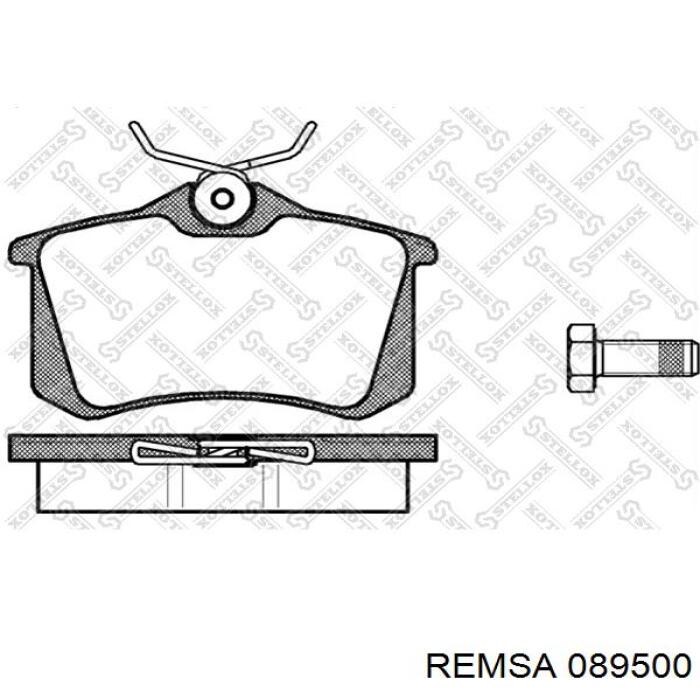 Гальмівні колодки Remsa 089500 ціна, від 29.08 USD