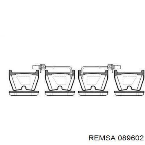 Гальмівні колодки Remsa 089602 ціна, від 42.20 USD