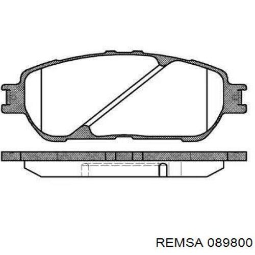 089800 Remsa колодки гальмівні передні, дискові