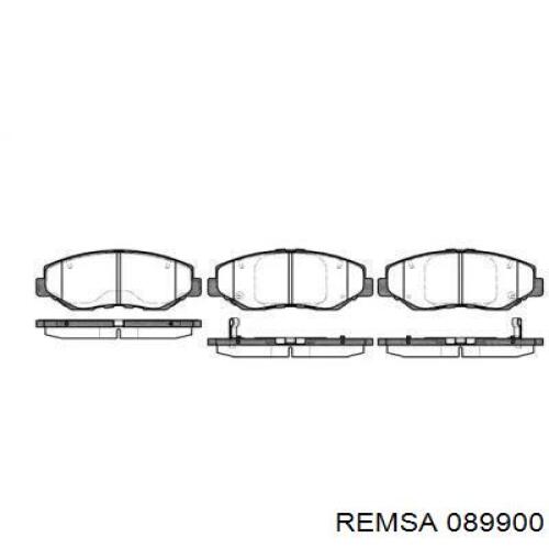 089900 Remsa колодки гальмівні передні, дискові