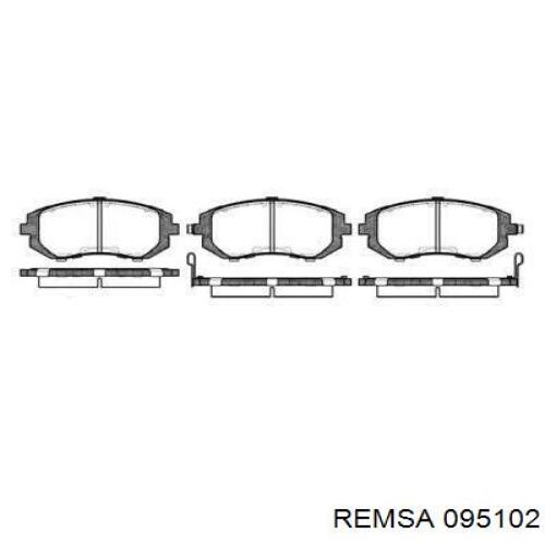Передні тормозні колодки 095102 Remsa