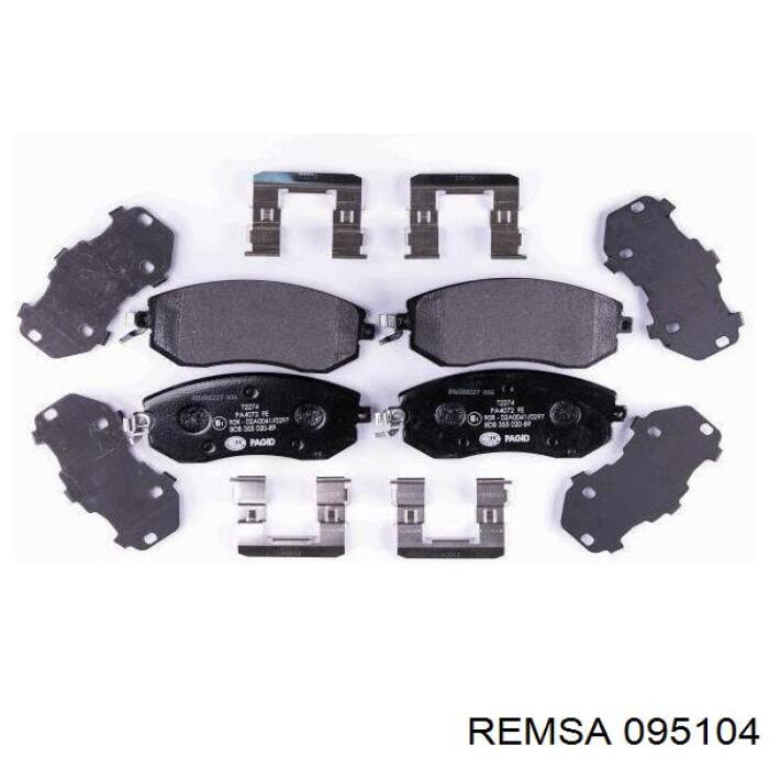 Передні тормозні колодки 095104 Remsa