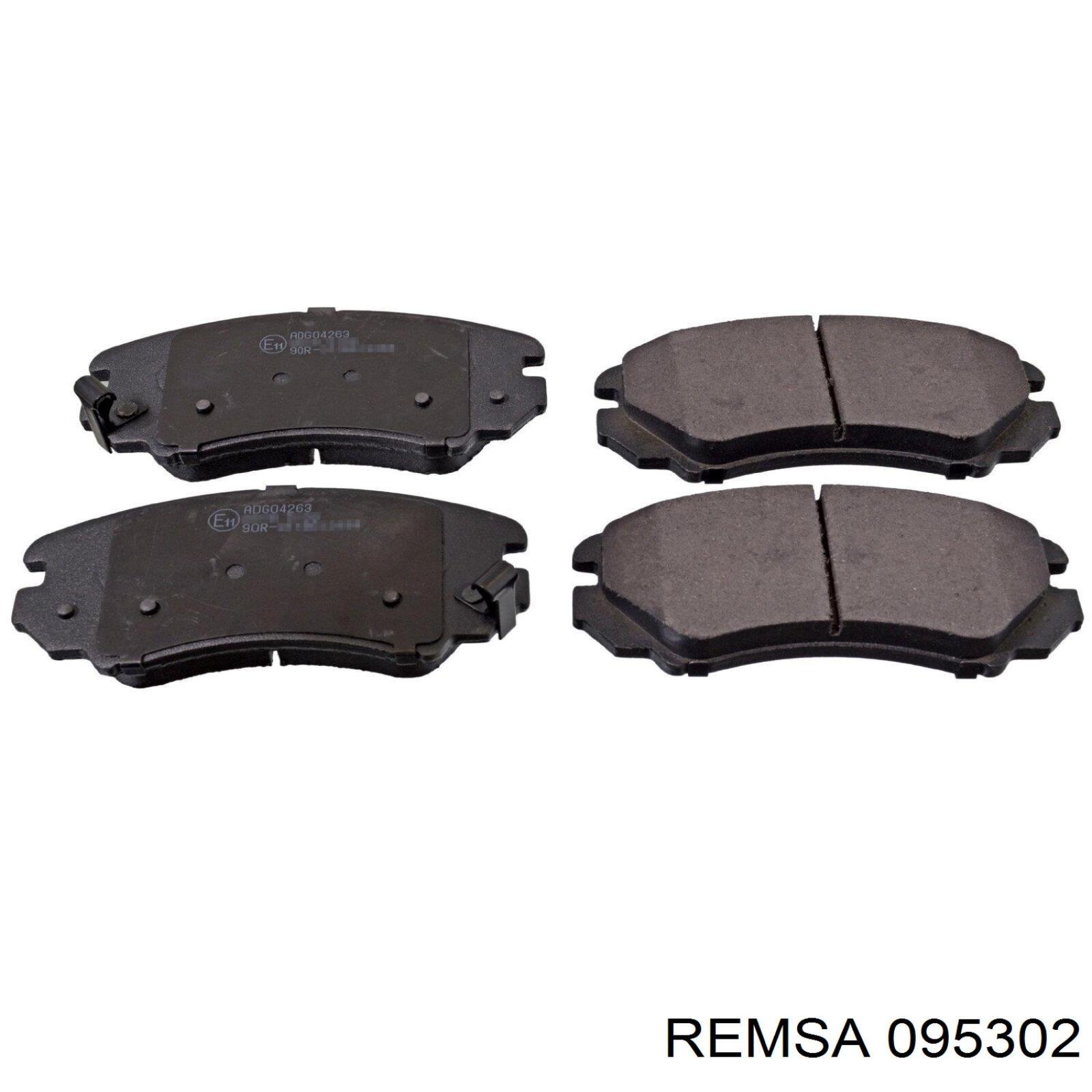 Гальмівні колодки Remsa 095302 ціна, від 22.96 USD