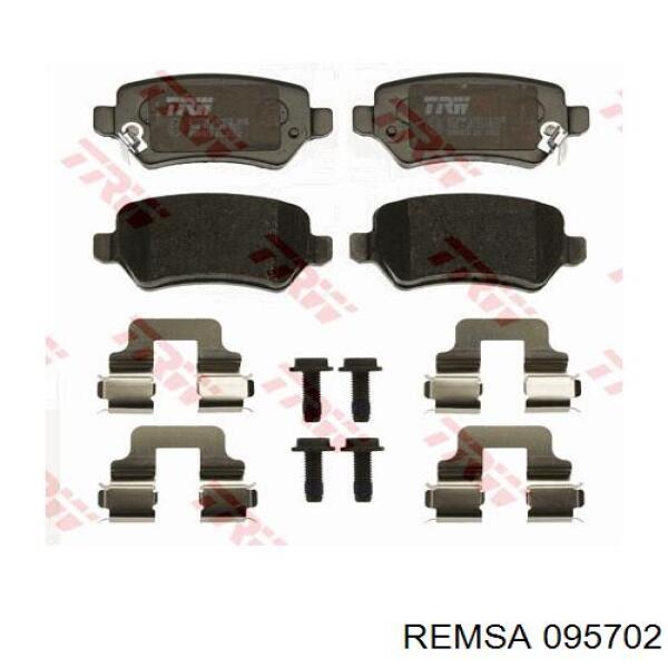 Задні гальмівні колодки Remsa 095702 ціна, від 18.38 USD