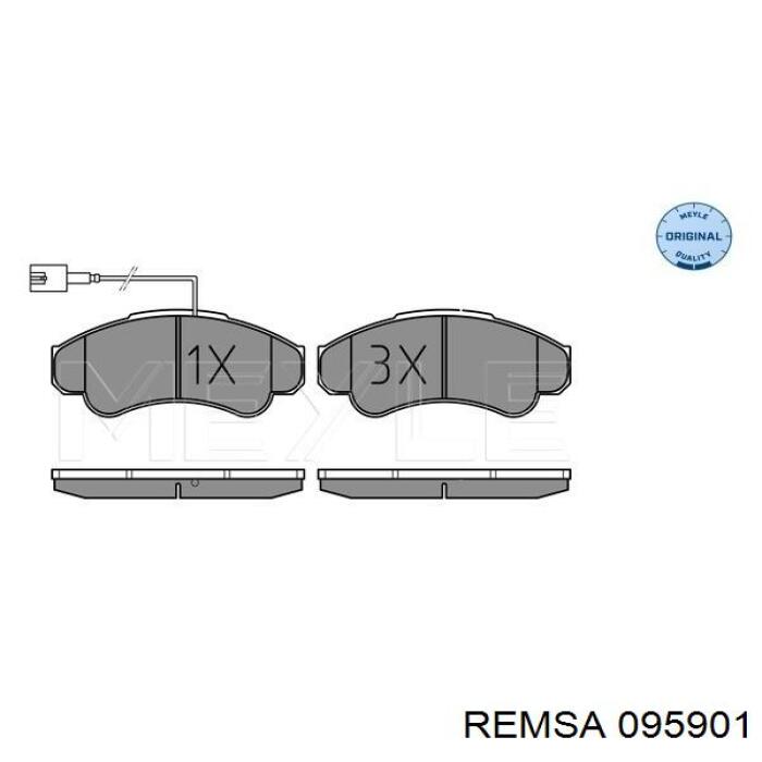 Купити 095901 Remsa Колодки гальмівні передні, дискові