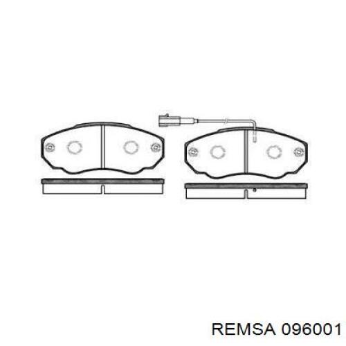 096001 Remsa колодки гальмівні передні, дискові
