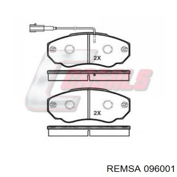 Гальмівні колодки Remsa 096001 ціна, від 19.40 USD