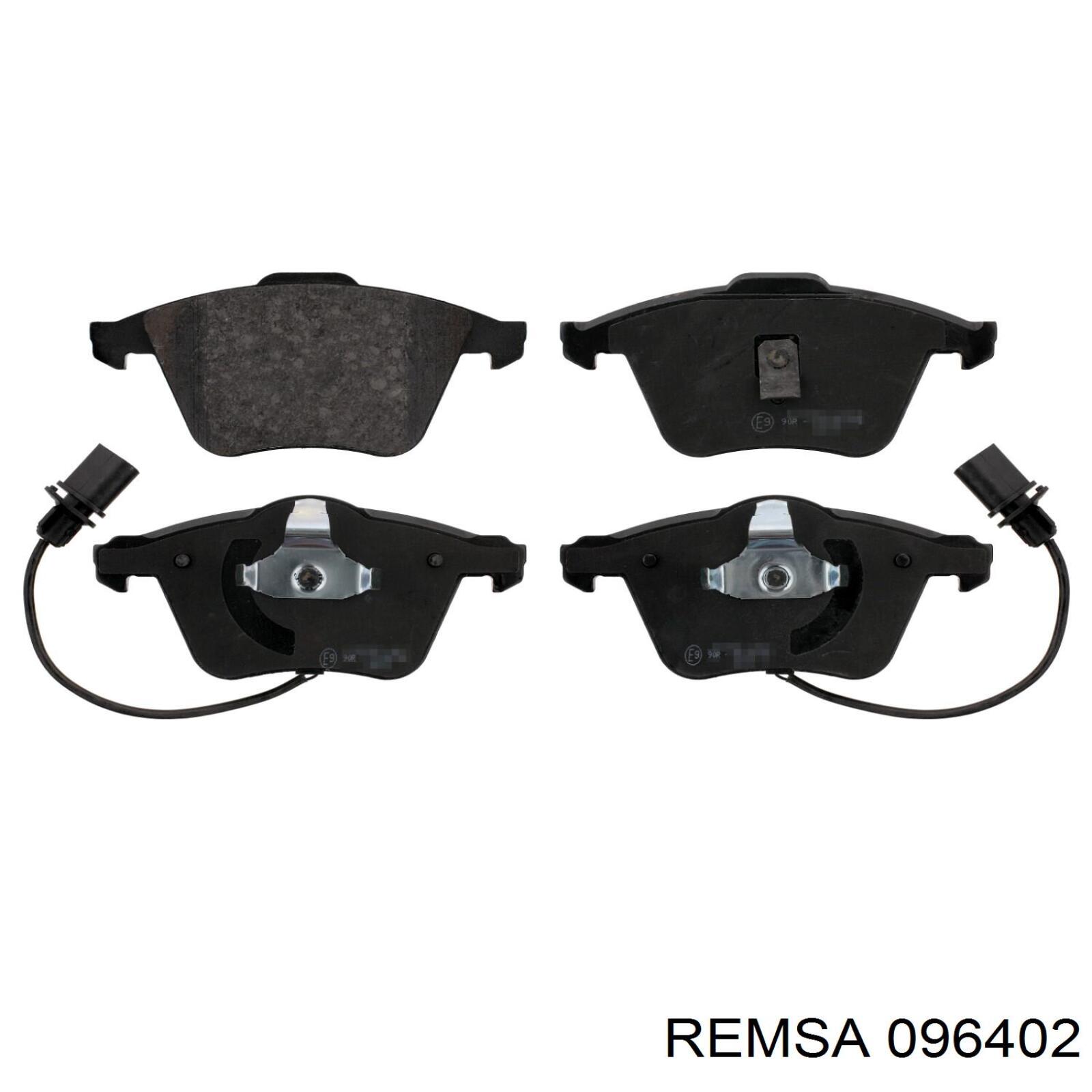 Передні тормозні колодки 096402 Remsa