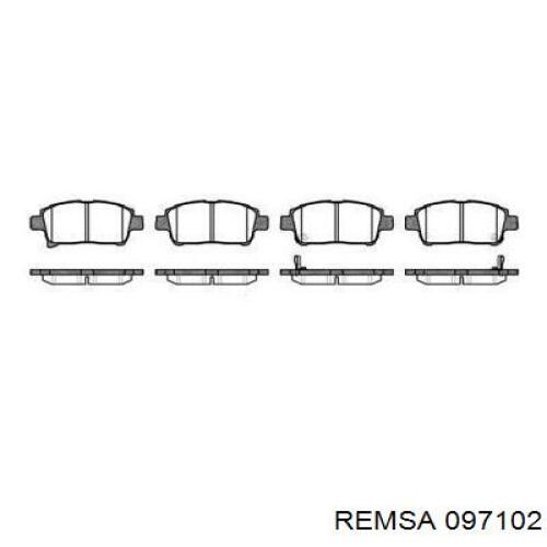 Колодки гальмівні передні, дискові 097102 Remsa