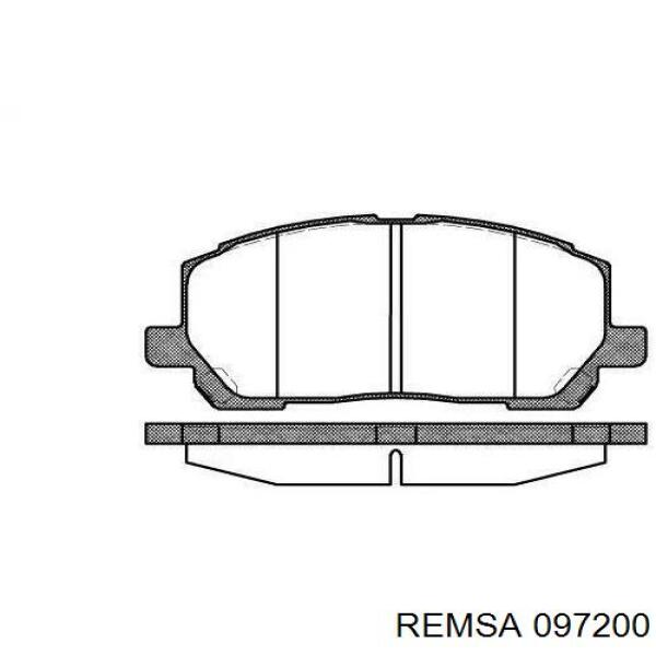 Передні тормозні колодки 097200 Remsa