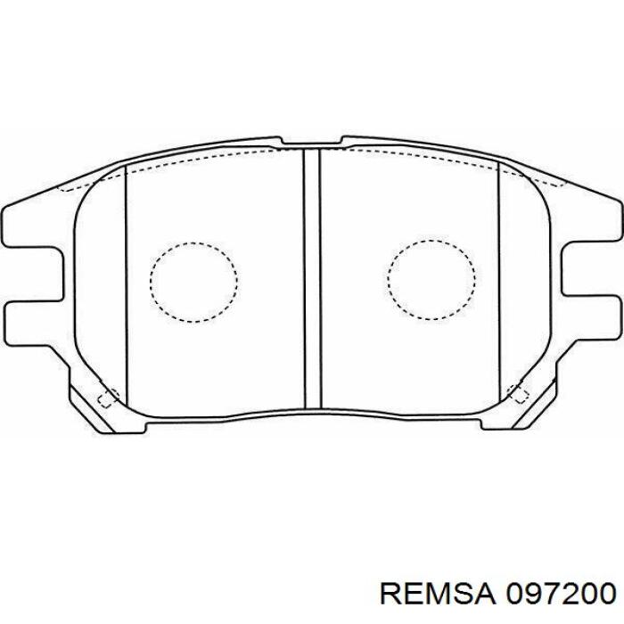 Тормозні колодки Remsa 097200