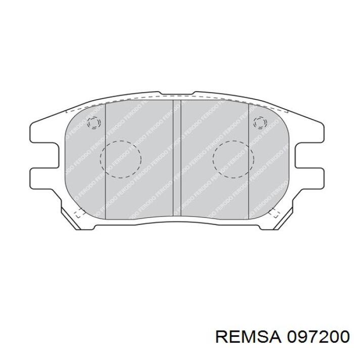 Гальмівні колодки Remsa 097200 ціна, від 14.67 USD
