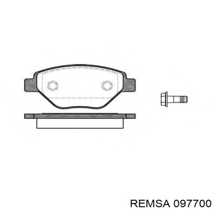 Гальмівні колодки Remsa 097700 ціна, від 20.56 USD