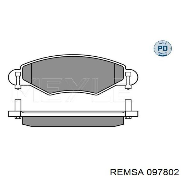 Гальмівні колодки Remsa 097802 ціна, від 27.43 USD