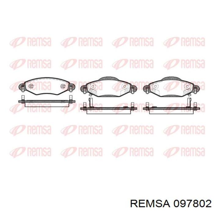 Гальмівні колодки Remsa 097802 ціна, від 27.43 USD