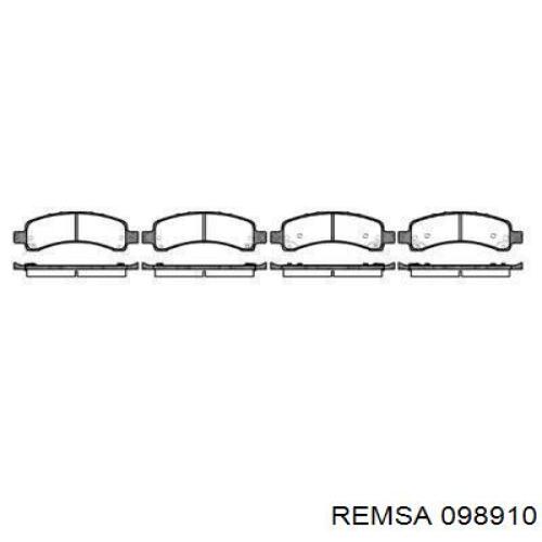 Задні гальмівні колодки Remsa 098910 ціна, від 59.16 USD