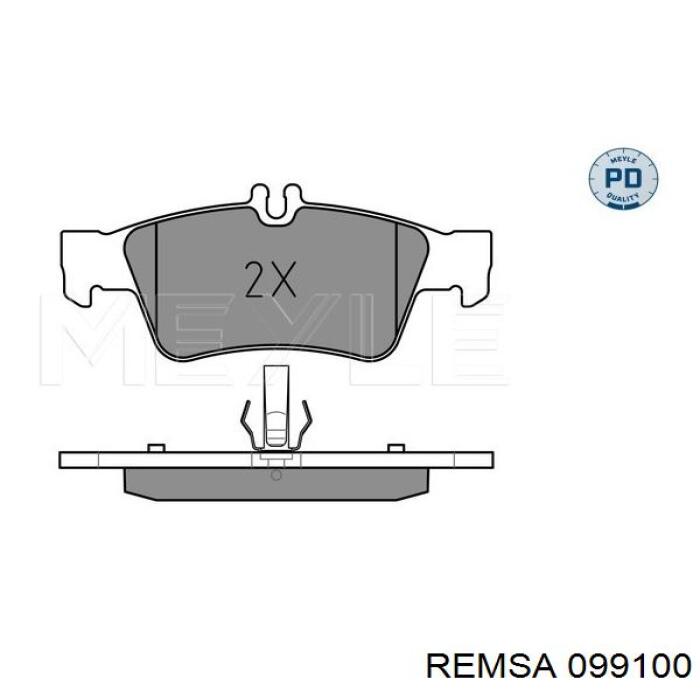 Задні гальмівні колодки Remsa 099100 ціна, від 29.19 USD