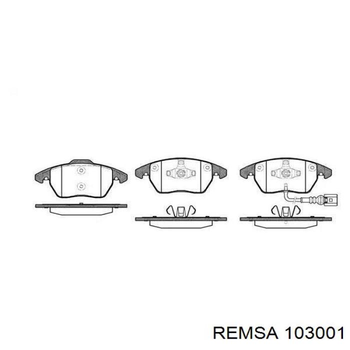 103001 Remsa колодки гальмівні передні, дискові