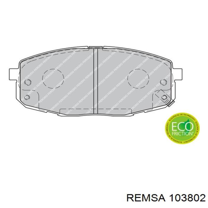 103802 Remsa Передні гальмівні колодки