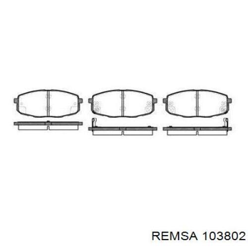 103802 Remsa колодки гальмівні передні, дискові