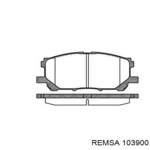 103900 Remsa Передні гальмівні колодки