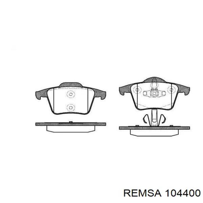 Купити 104400 Remsa Задні колодки