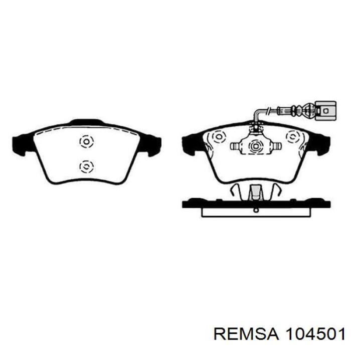Купити 104501 Remsa Колодки гальмівні передні, дискові
