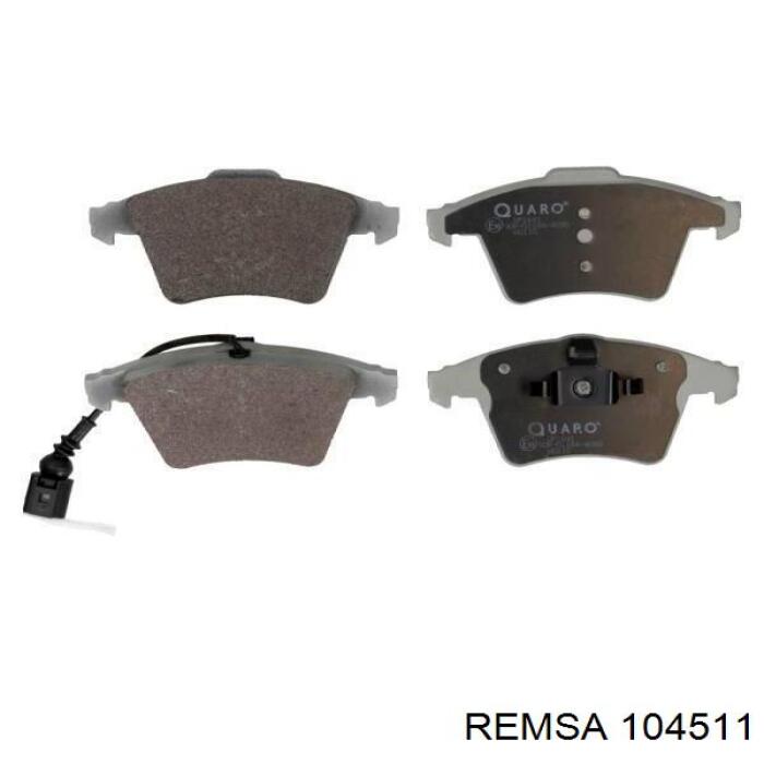 104511 Remsa колодки гальмівні передні, дискові