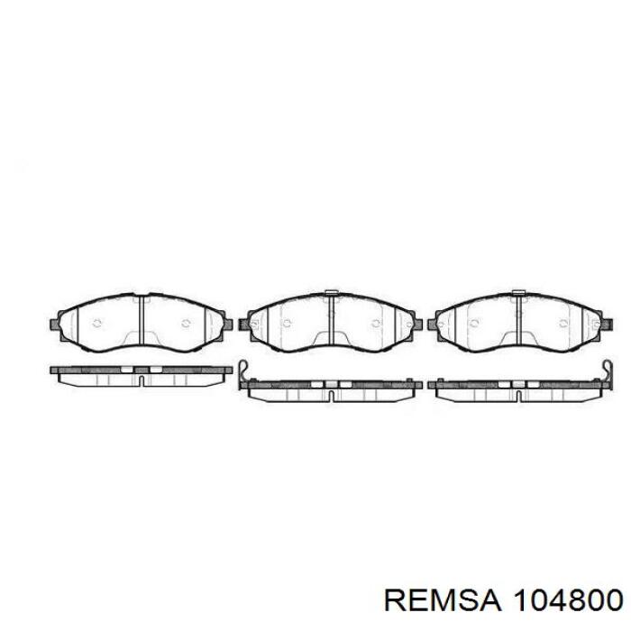 Задні дискові колодки Remsa 104800