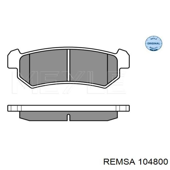 Задні гальмівні колодки Remsa 104800 ціна, від 15.47 USD