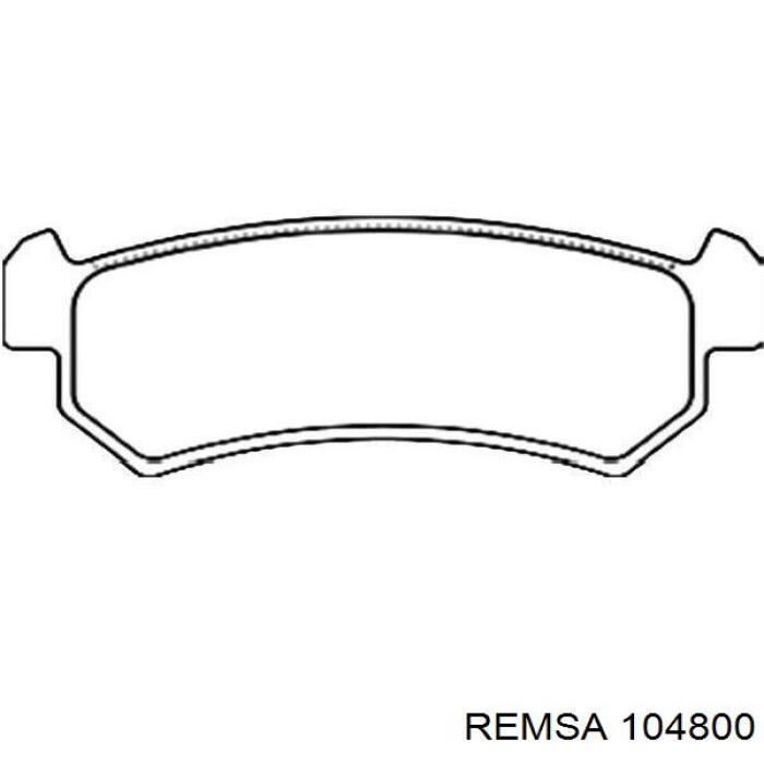 Купити 104800 Remsa Задні колодки