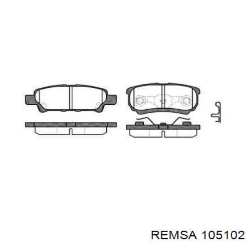 Задні гальмівні колодки 105102 Remsa