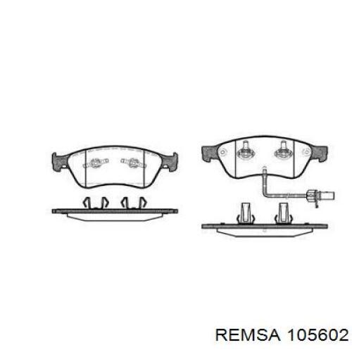 105602 Remsa колодки гальмівні передні, дискові