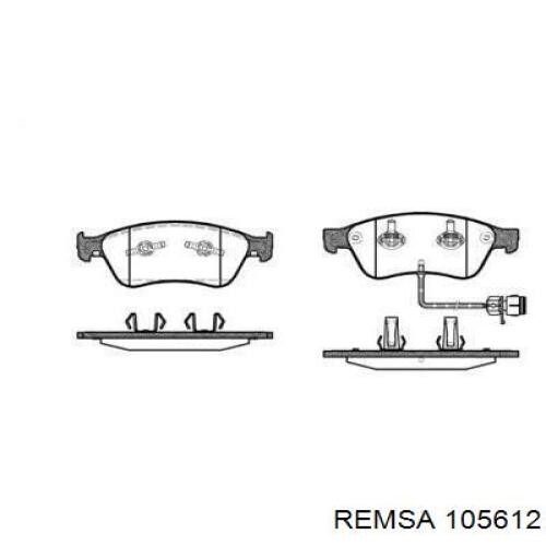 Гальмівні колодки Remsa 105612 ціна, від 45.50 USD