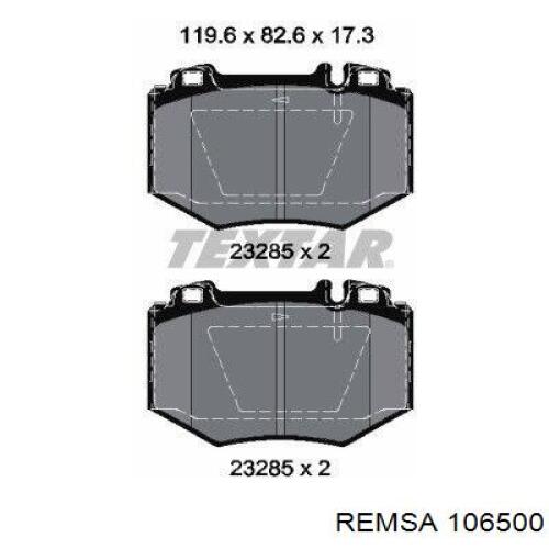 Гальмівні колодки Remsa 106500 ціна, від 35.19 USD
