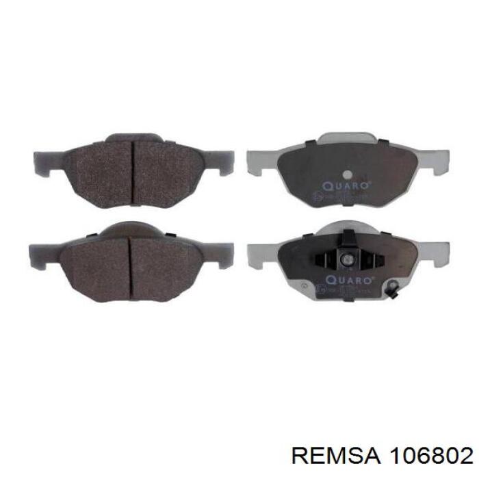 Передні тормозні колодки 106802 Remsa