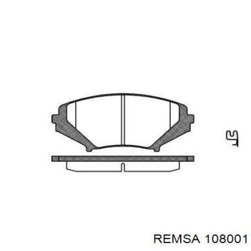 108001 Remsa колодки гальмівні передні, дискові