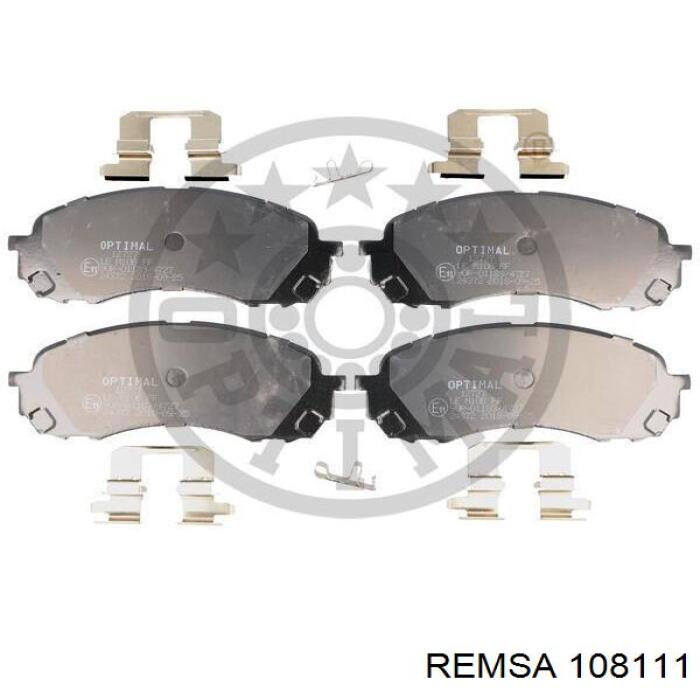 108111 Remsa колодки гальмівні передні, дискові