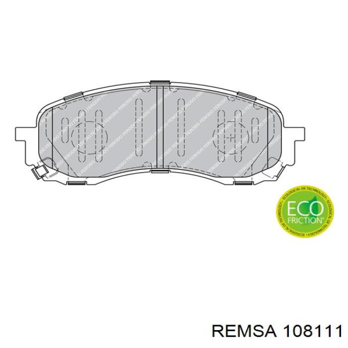 Гальмівні колодки Remsa 108111 ціна, від 27.15 USD