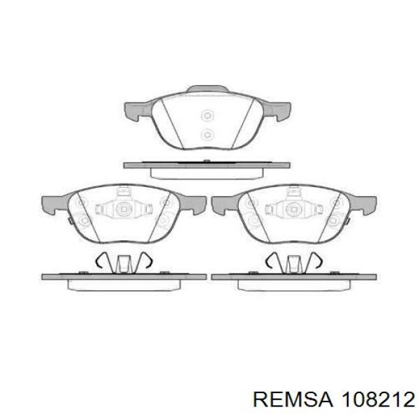 108212 Remsa колодки гальмівні передні, дискові