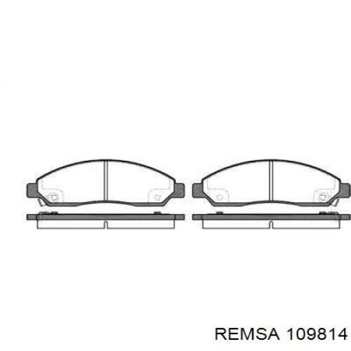 Передні тормозні колодки 109814 Remsa